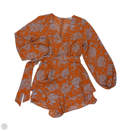 Romper By Cme In Blue & Orange, Size: S