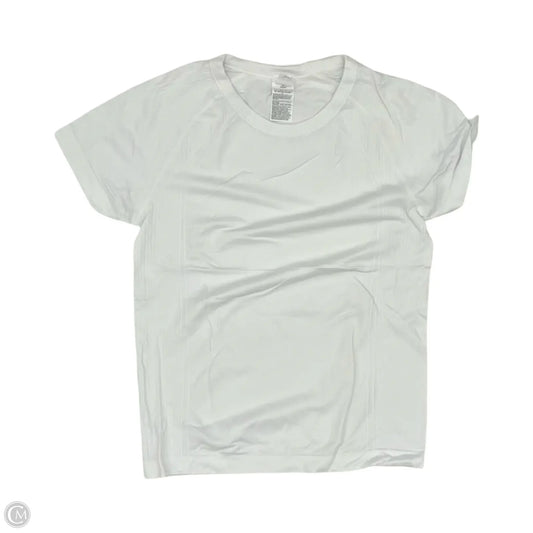 Athletic Top Short Sleeve By Old Navy In White, Size: M