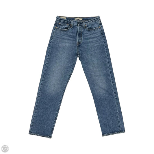 Jeans Straight By Levis In Blue Denim, Size: 6