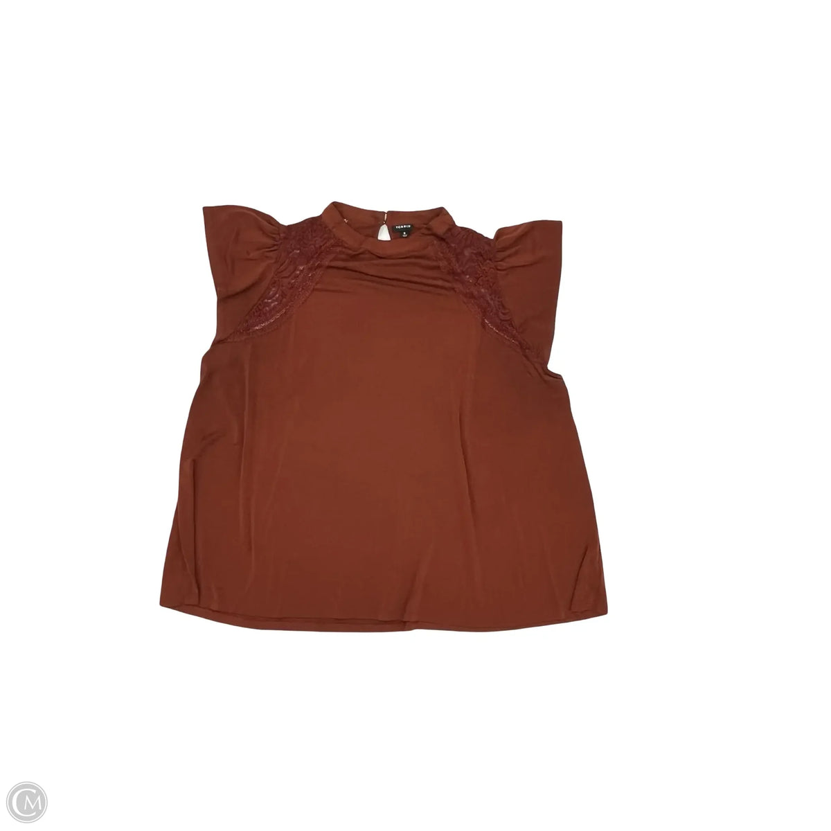 Blouse Short Sleeve By Torrid In Orange, Size: 7