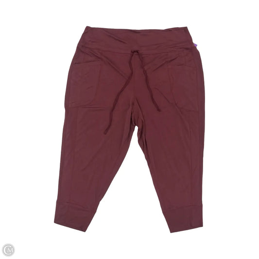Pants Joggers By Fabletics In Red, Size: 3x