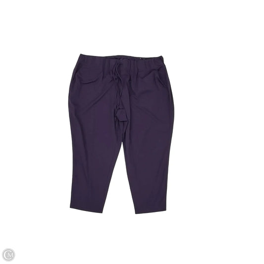 Athletic Pants By Livi Active In Purple, Size: 3x