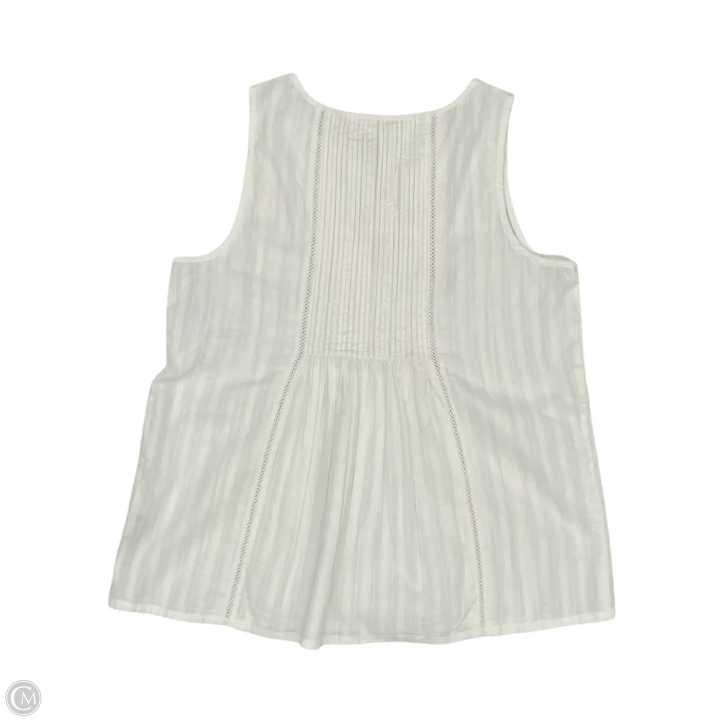 Blouse Sleeveless By Fatface In Cream, Size: M