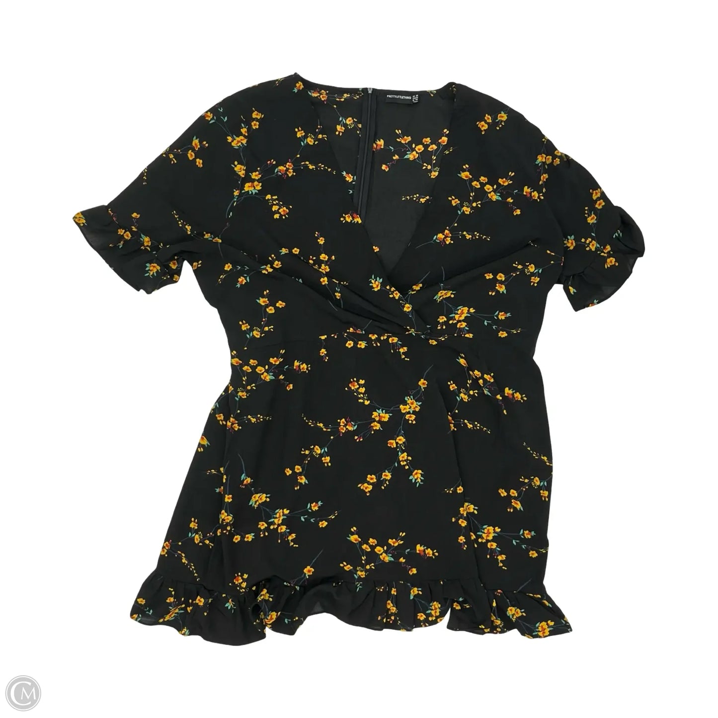 Dress Party Short By Pretty Little Thing In Floral Print, Size: 22