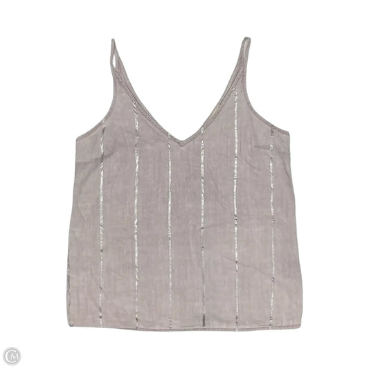 Blouse Sleeveless By Cloth & Stone In Pink & Silver, Size: S