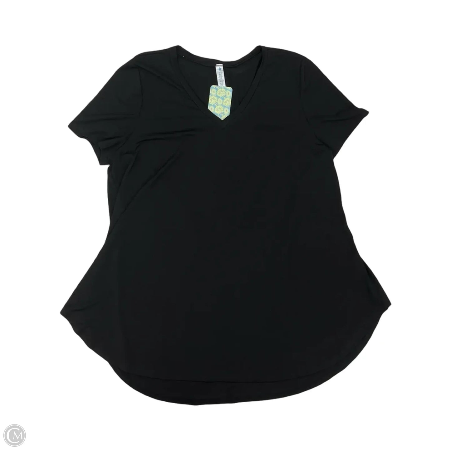 Top Short Sleeve By Paisley Grace In Black, Size: 3x