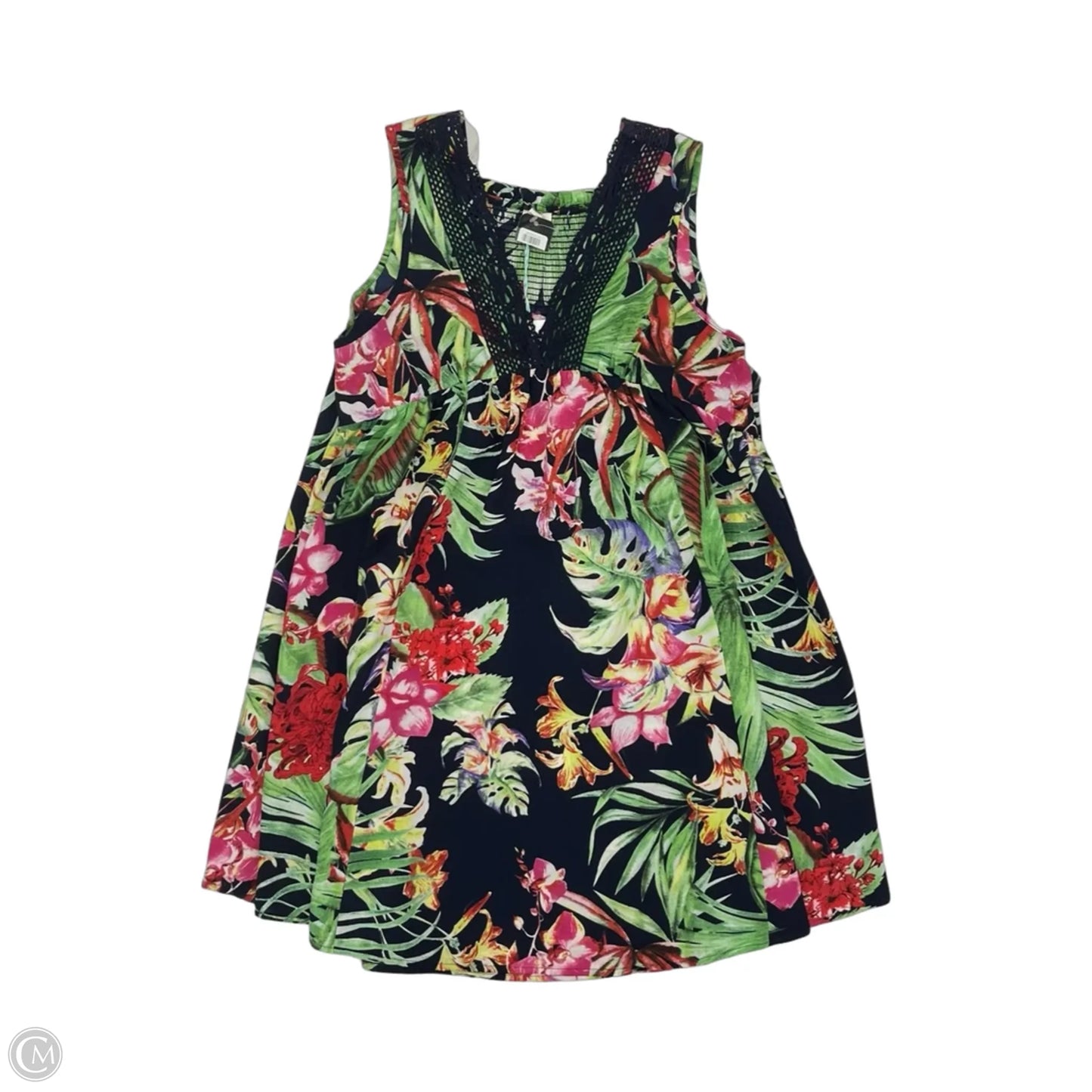 Dress Casual Short By Umgee In Tropical Print, Size: S
