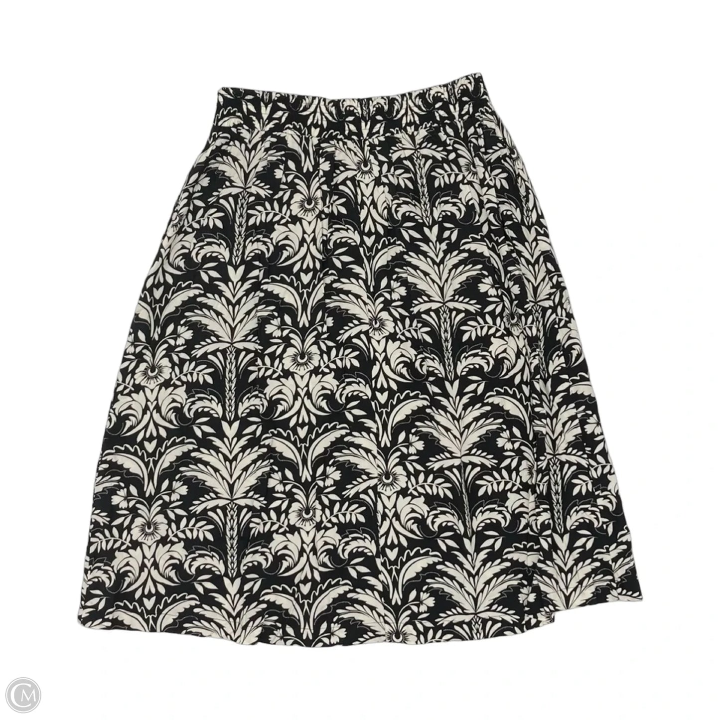 Skirt Midi By Croft And Barrow In Black & Cream, Size: Sp