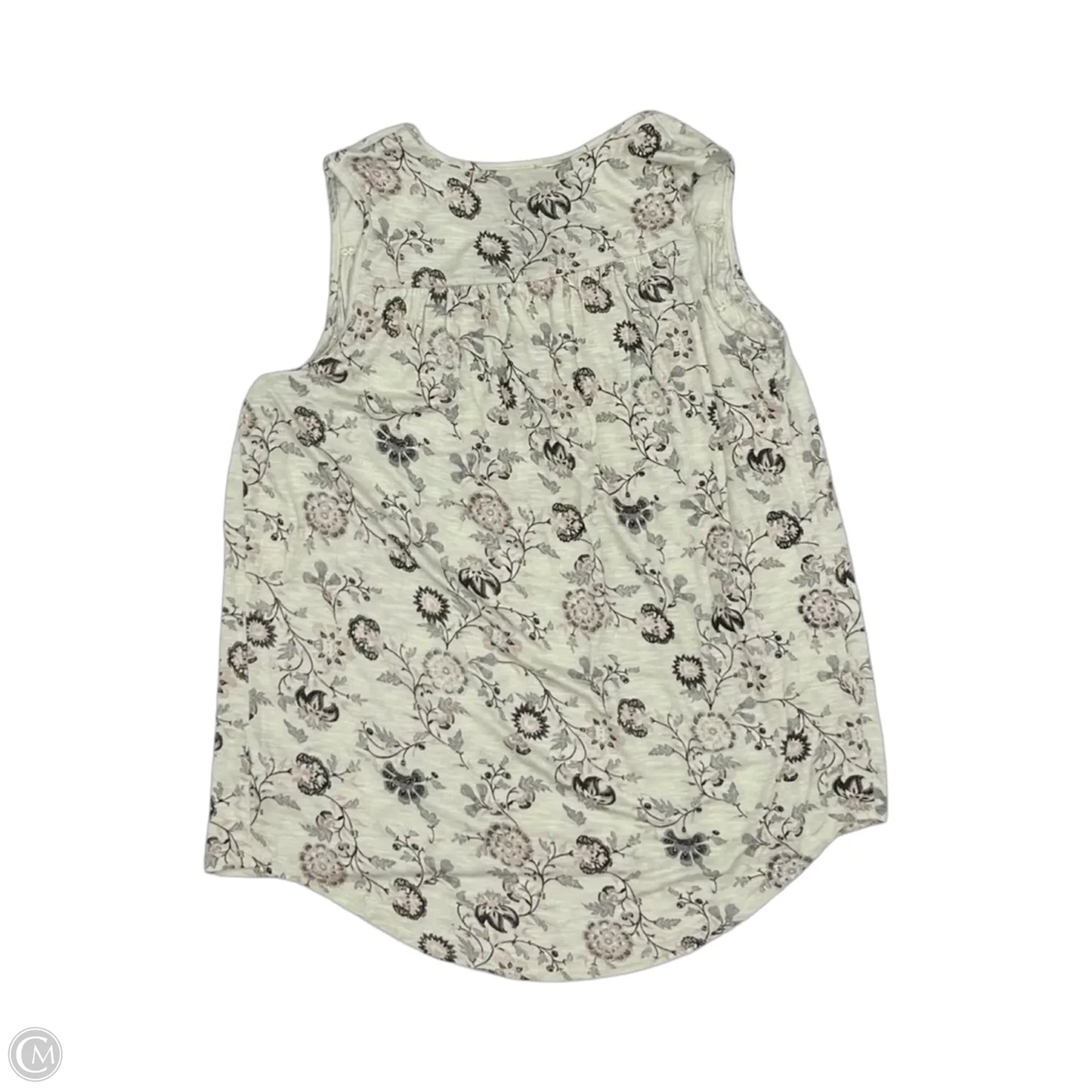 Top Sleeveless By Knox Rose In Floral Print, Size: Xs