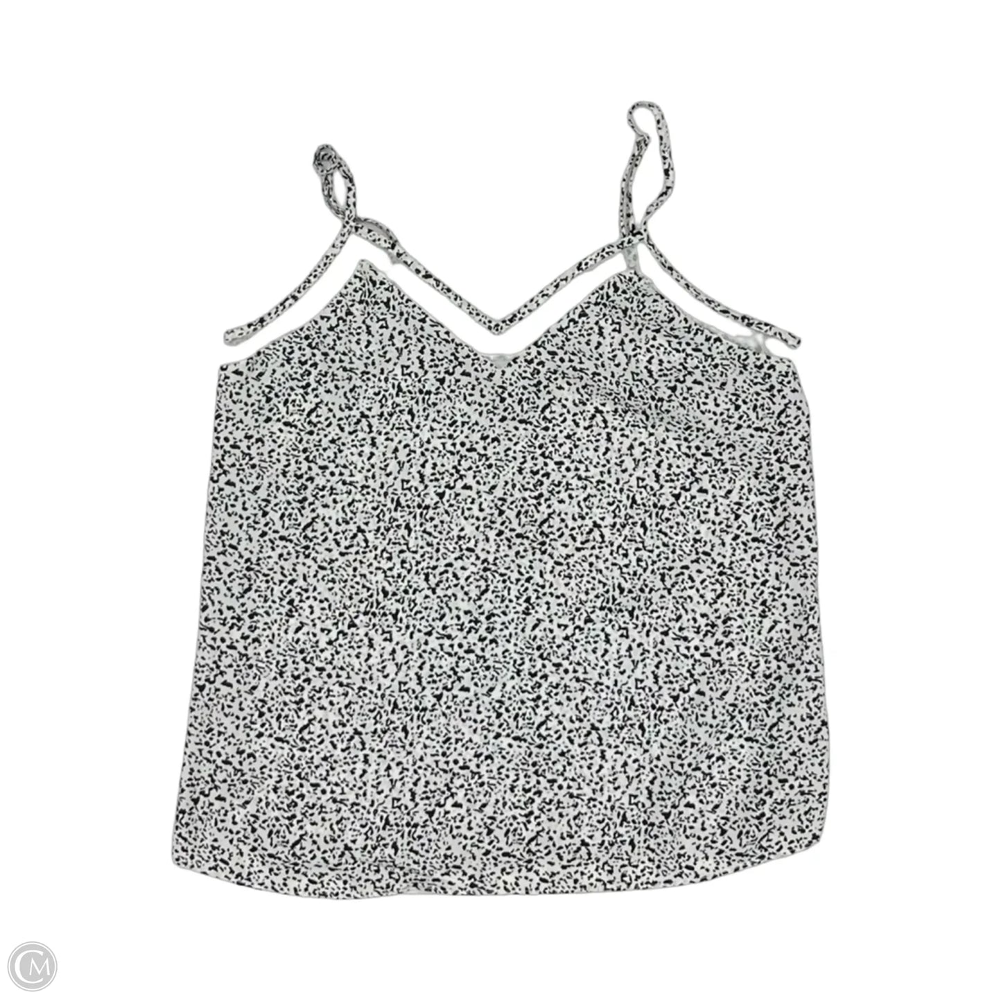 Blouse Sleeveless By Nine West In Black & White, Size: Xs