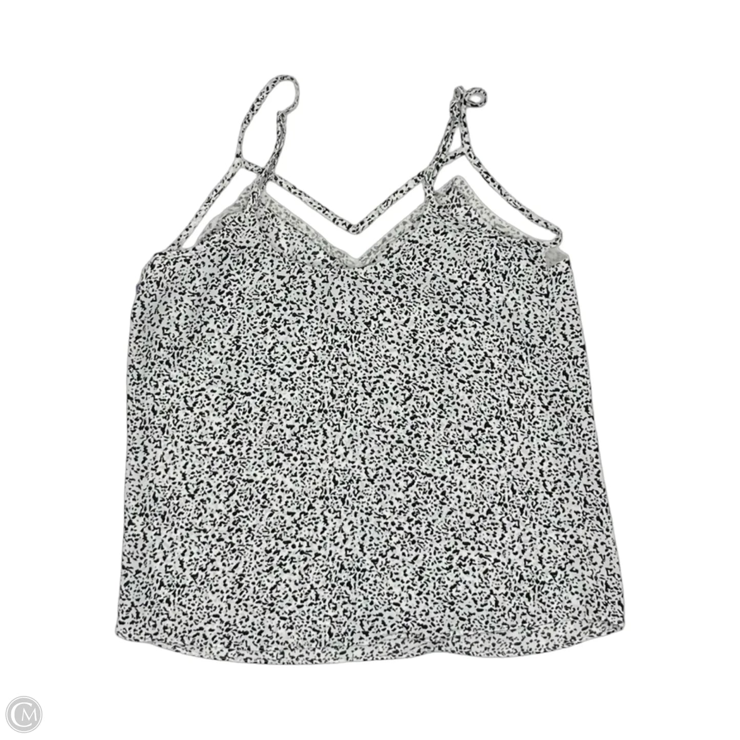 Blouse Sleeveless By Nine West In Black & White, Size: Xs