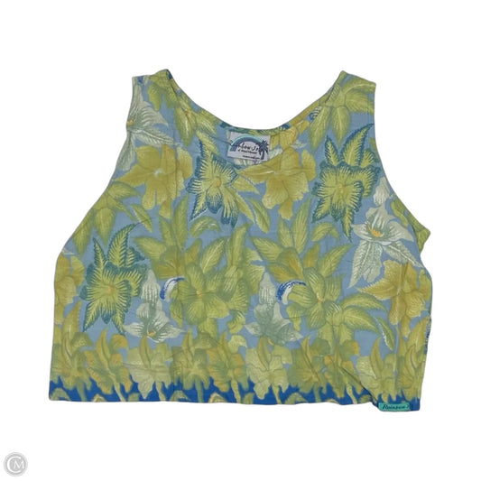 Blouse Sleeveless By Rainbow Jo In Blue & Green, Size: Xl