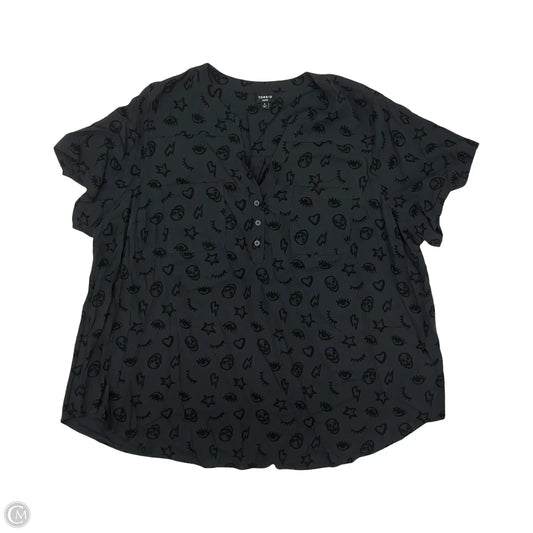 Top Short Sleeve By Torrid In Black, Size: 4x