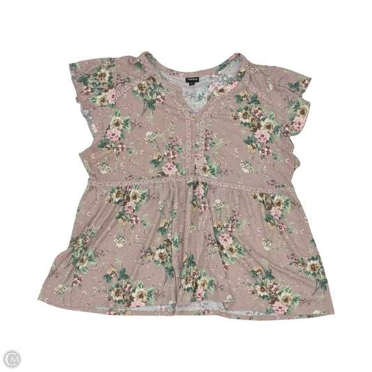 Blouse Short Sleeve By Torrid In Floral Print, Size: 4x