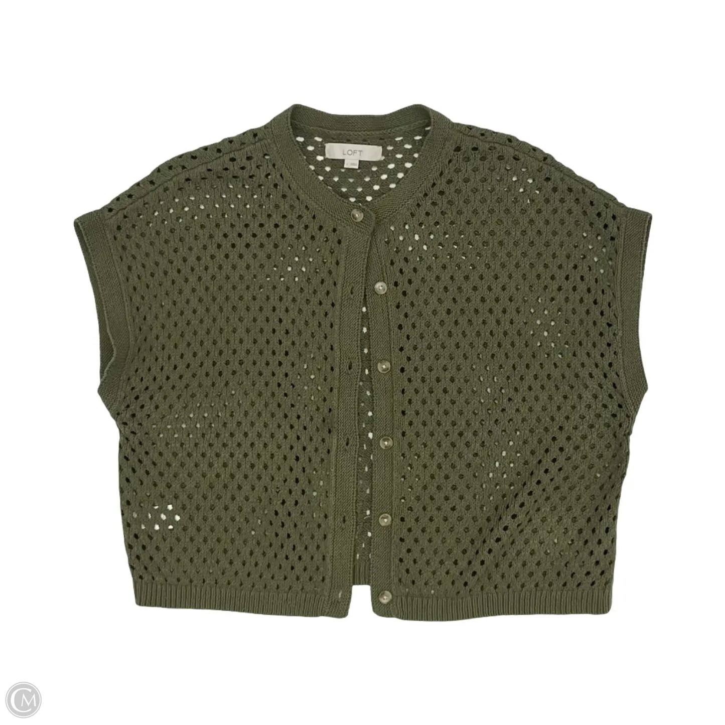Cardigan By Loft In Green, Size: L