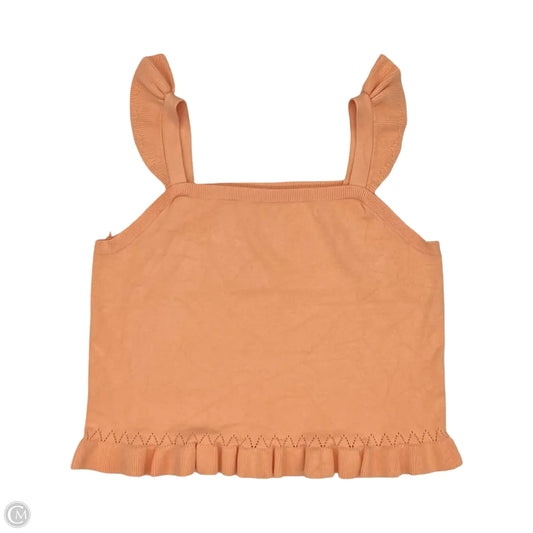 Blouse Sleeveless By Loft In Orange, Size: Xl