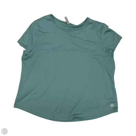 Top Short Sleeve By Daisy Fuentes In Green, Size: 3x