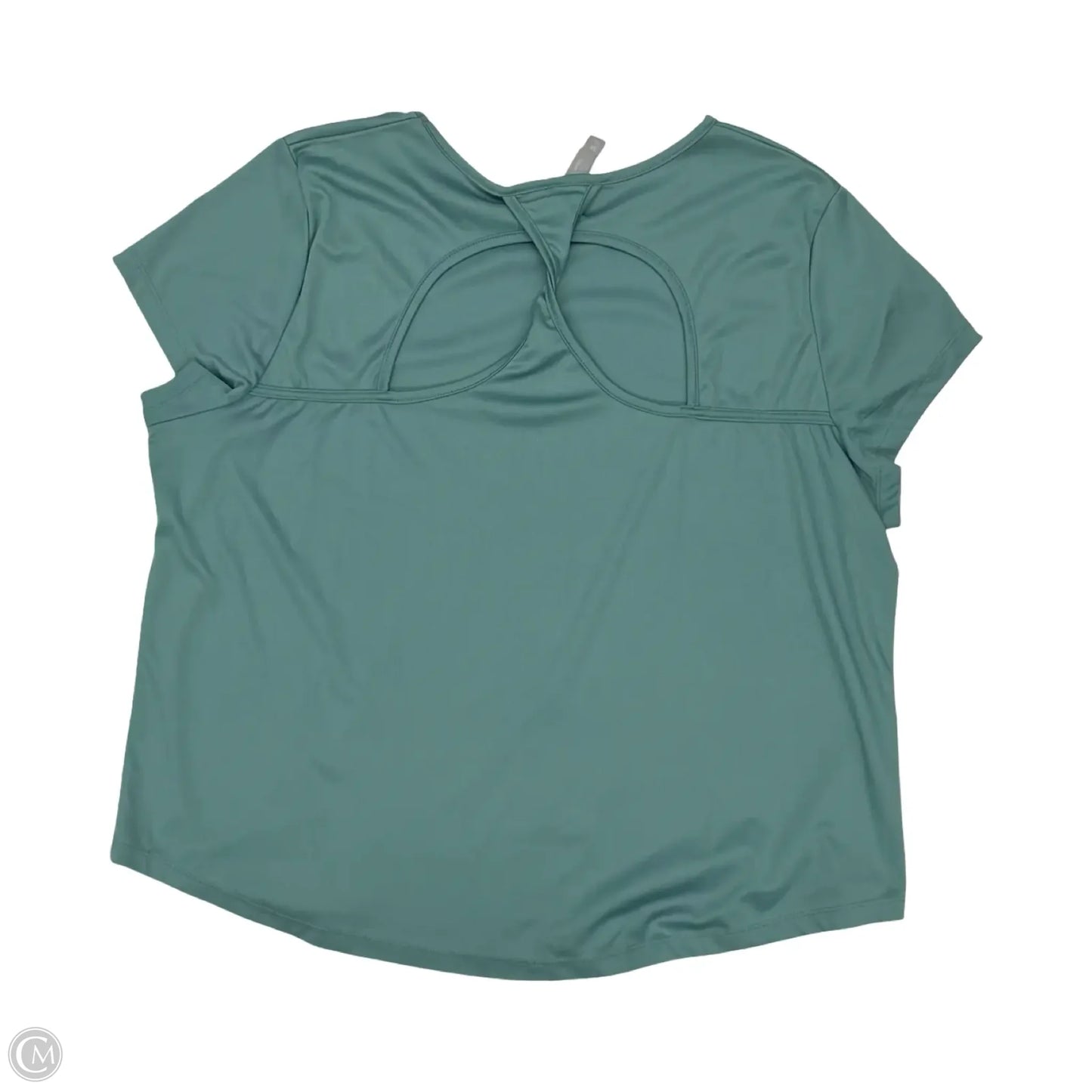 Top Short Sleeve By Daisy Fuentes In Green, Size: 3x