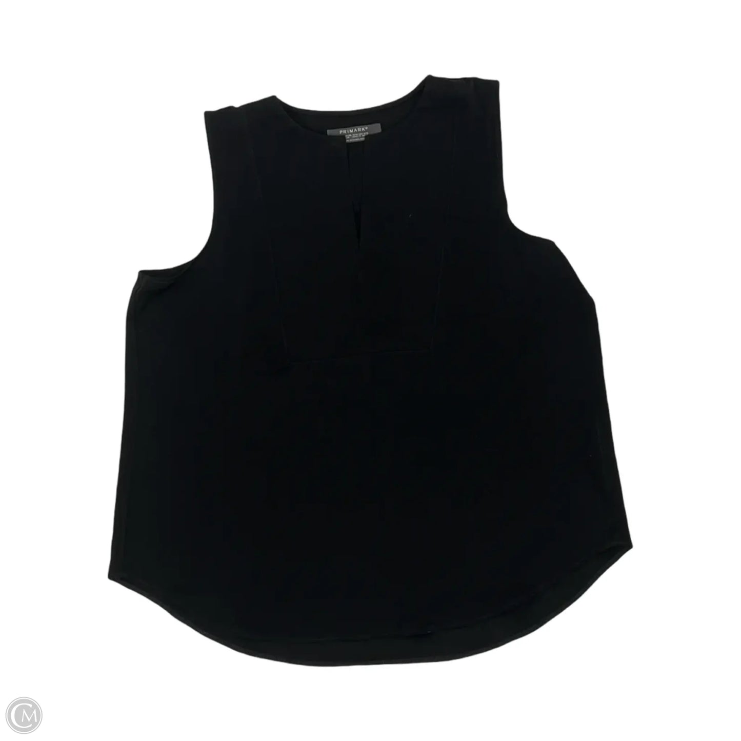 Blouse Sleeveless By Primark In Black, Size: M