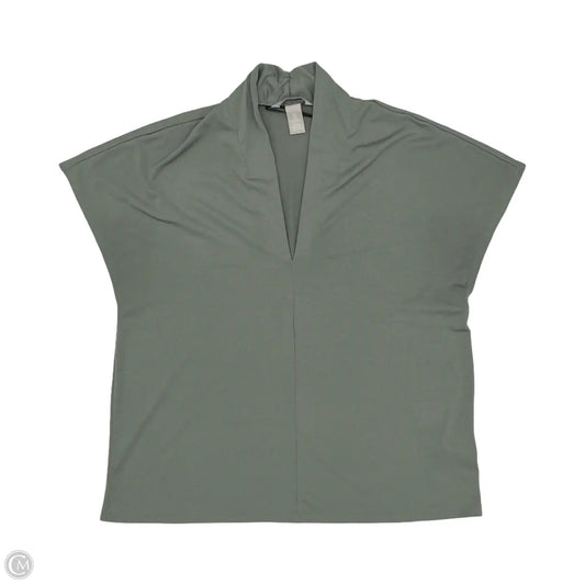Blouse Short Sleeve By H&m In Green, Size: M