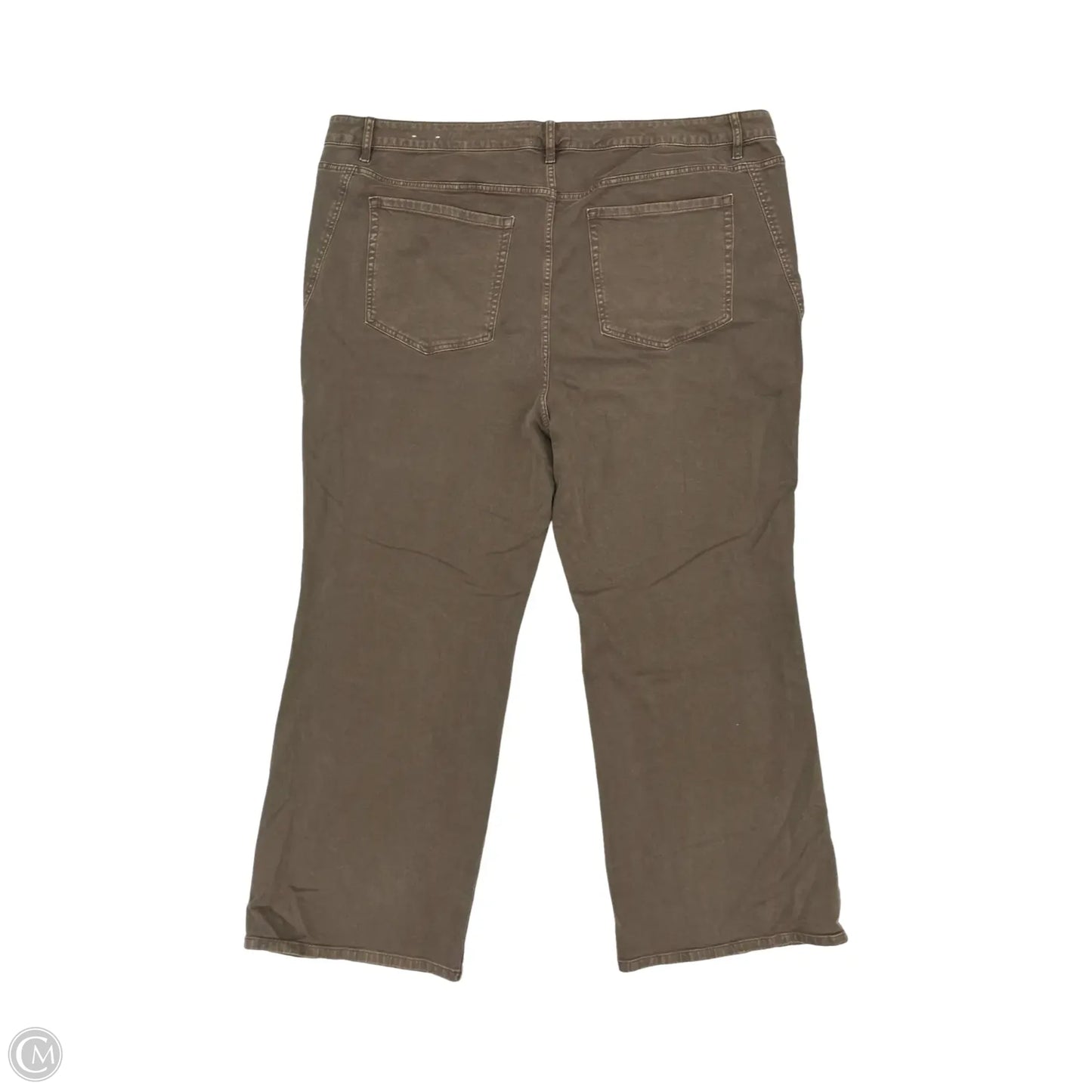 Jeans Wide Leg By Lane Bryant In Brown Denim, Size: 28