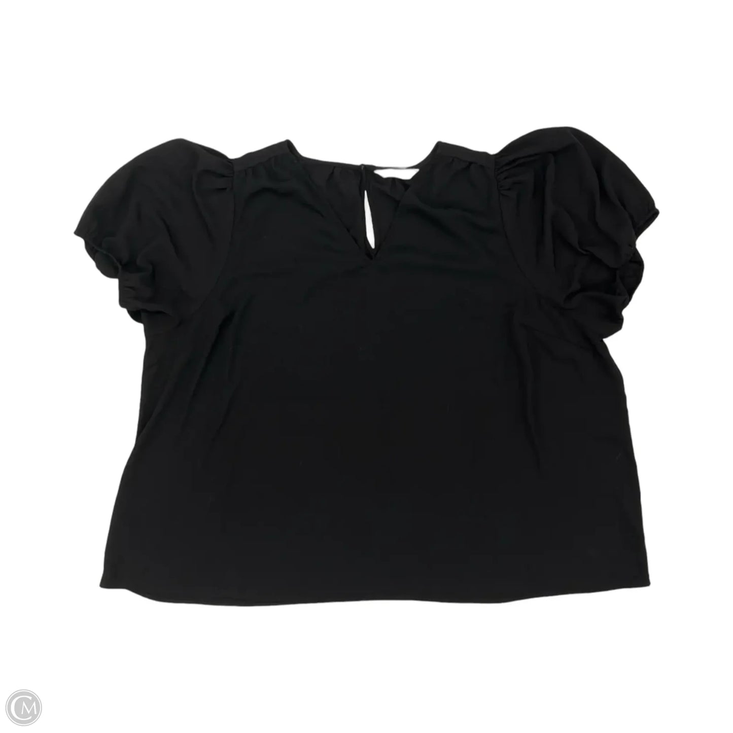 Blouse Short Sleeve By Lc Lauren Conrad In Black, Size: 3x