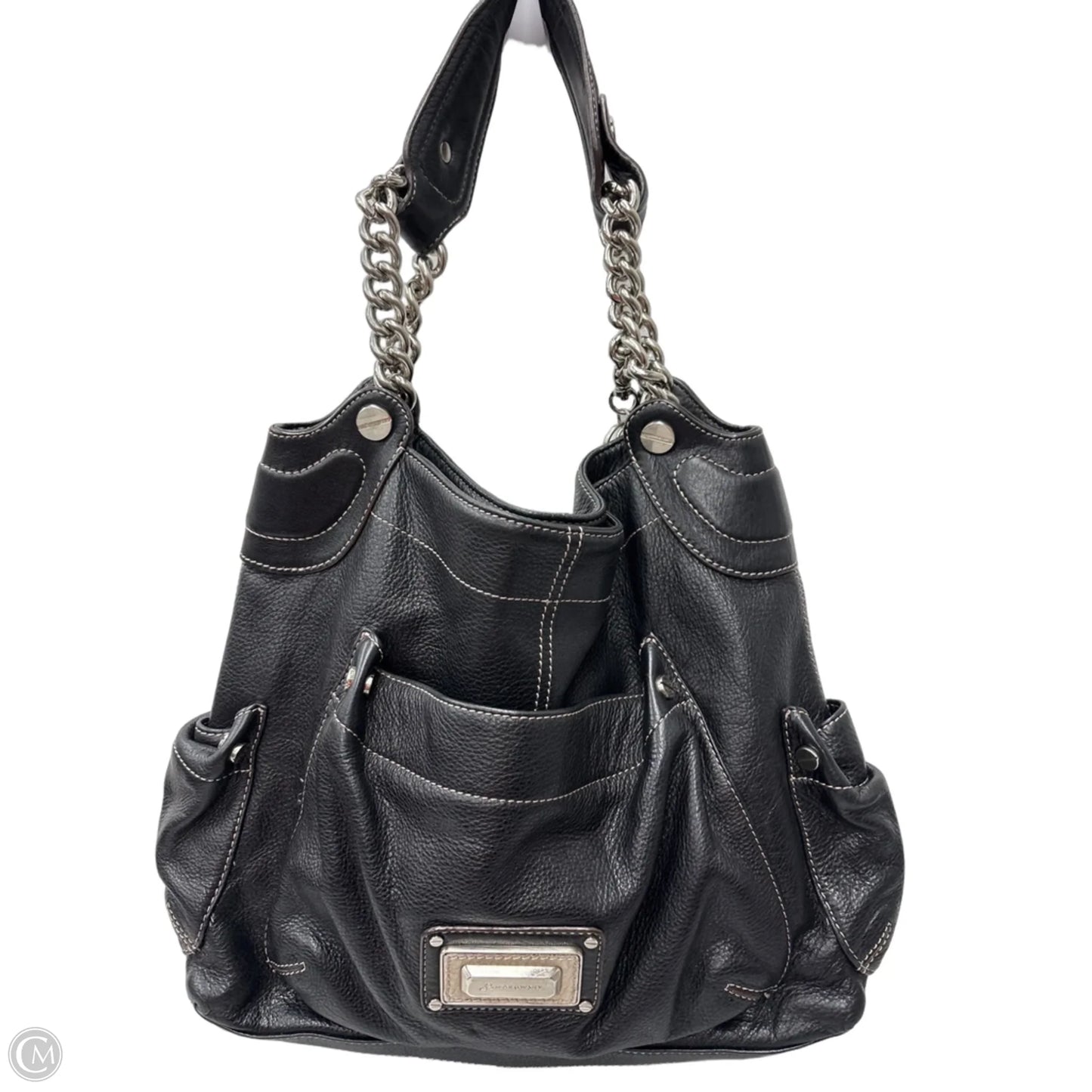 Handbag Leather By B. Makowsky, Size: Large