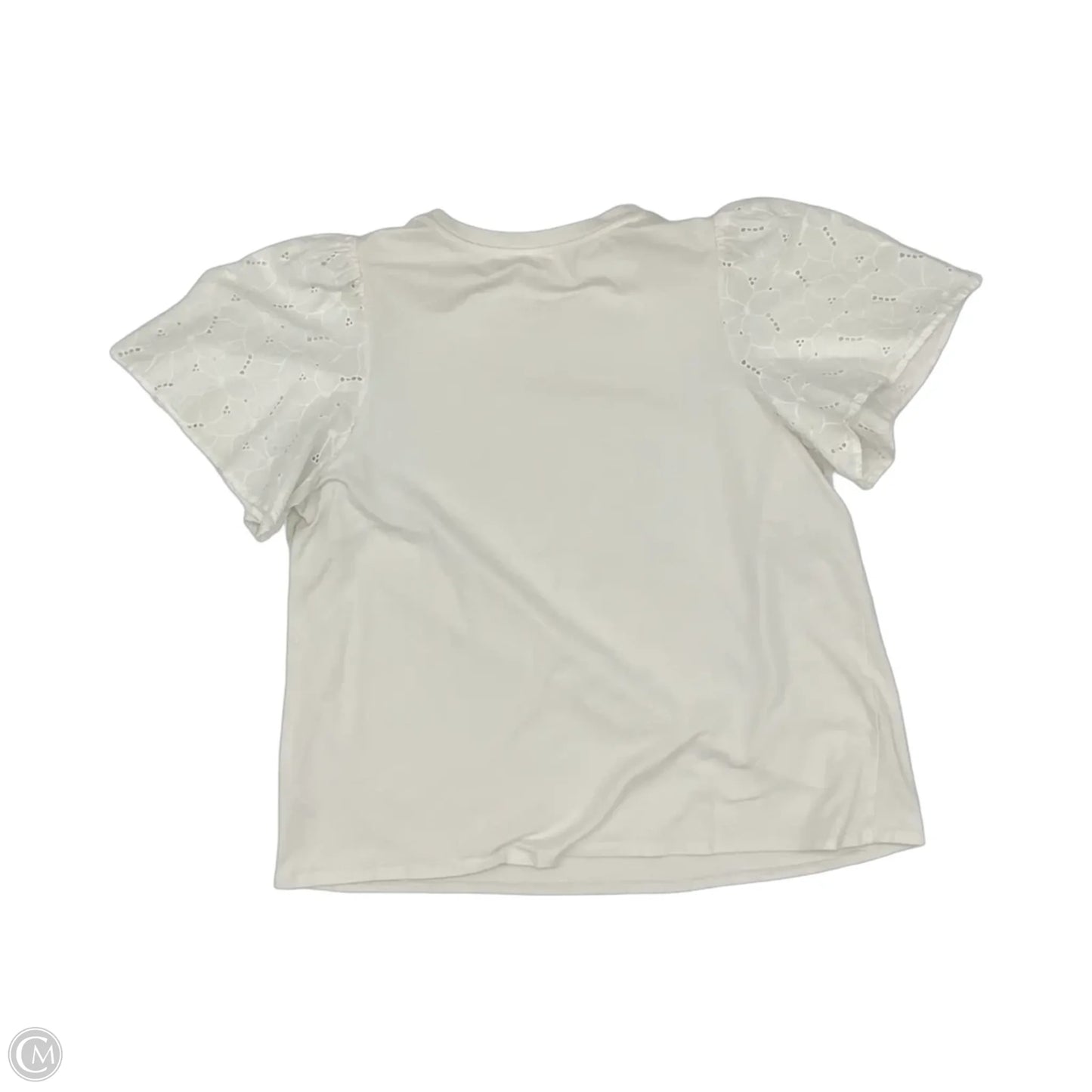 Top Short Sleeve By A New Day In Cream, Size: Xxl