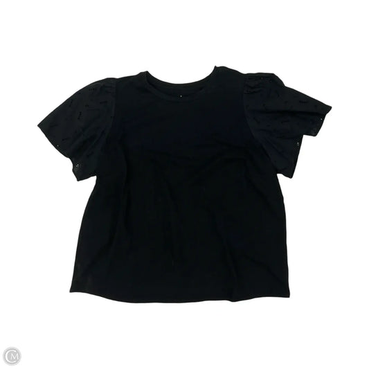 Top Short Sleeve By A New Day In Black, Size: Xxl