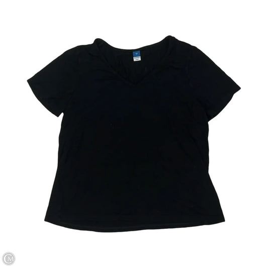Top Short Sleeve By Old Navy In Black, Size: S