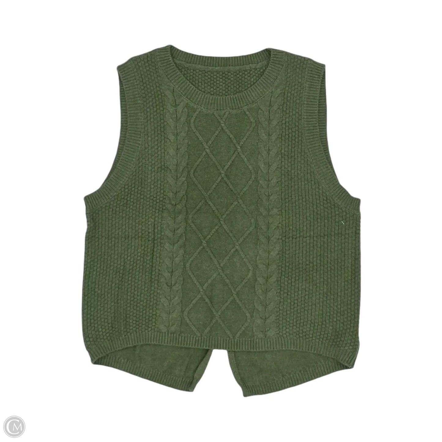 Vest Sweater By Cmf In Green, Size: M