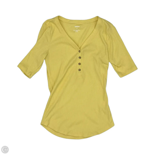 Top Short Sleeve By Sonoma In Yellow, Size: S