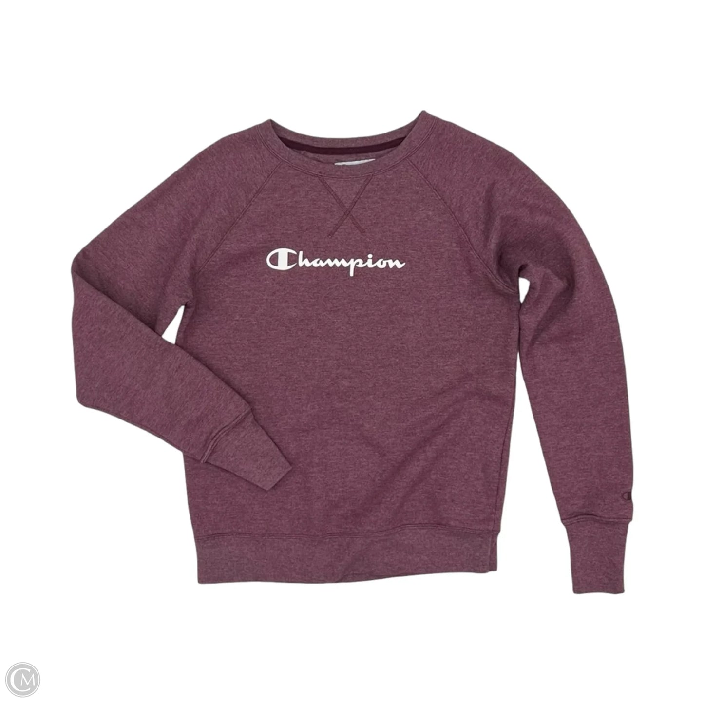 Athletic Sweatshirt Crewneck By Champion In Purple, Size: S