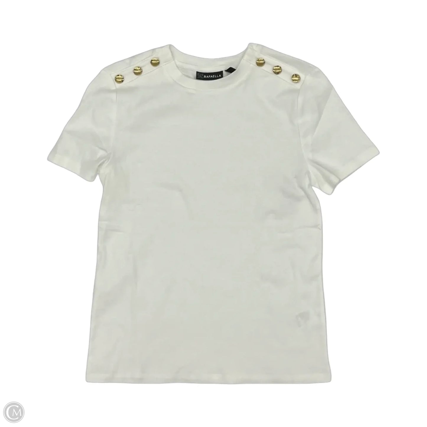 Top Short Sleeve By Rafaella In White, Size: Xs