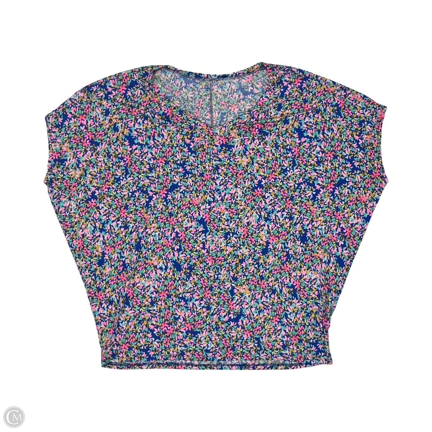 Blouse Short Sleeve By Clothes Mentor In Floral Print, Size: 2x