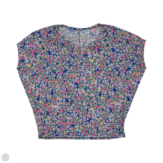 Blouse Short Sleeve By Clothes Mentor In Floral Print, Size: 2x