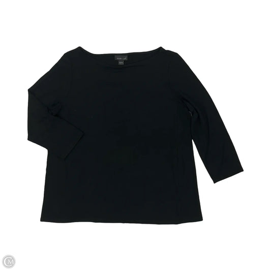Top Long Sleeve By J. Jill In Black, Size: S