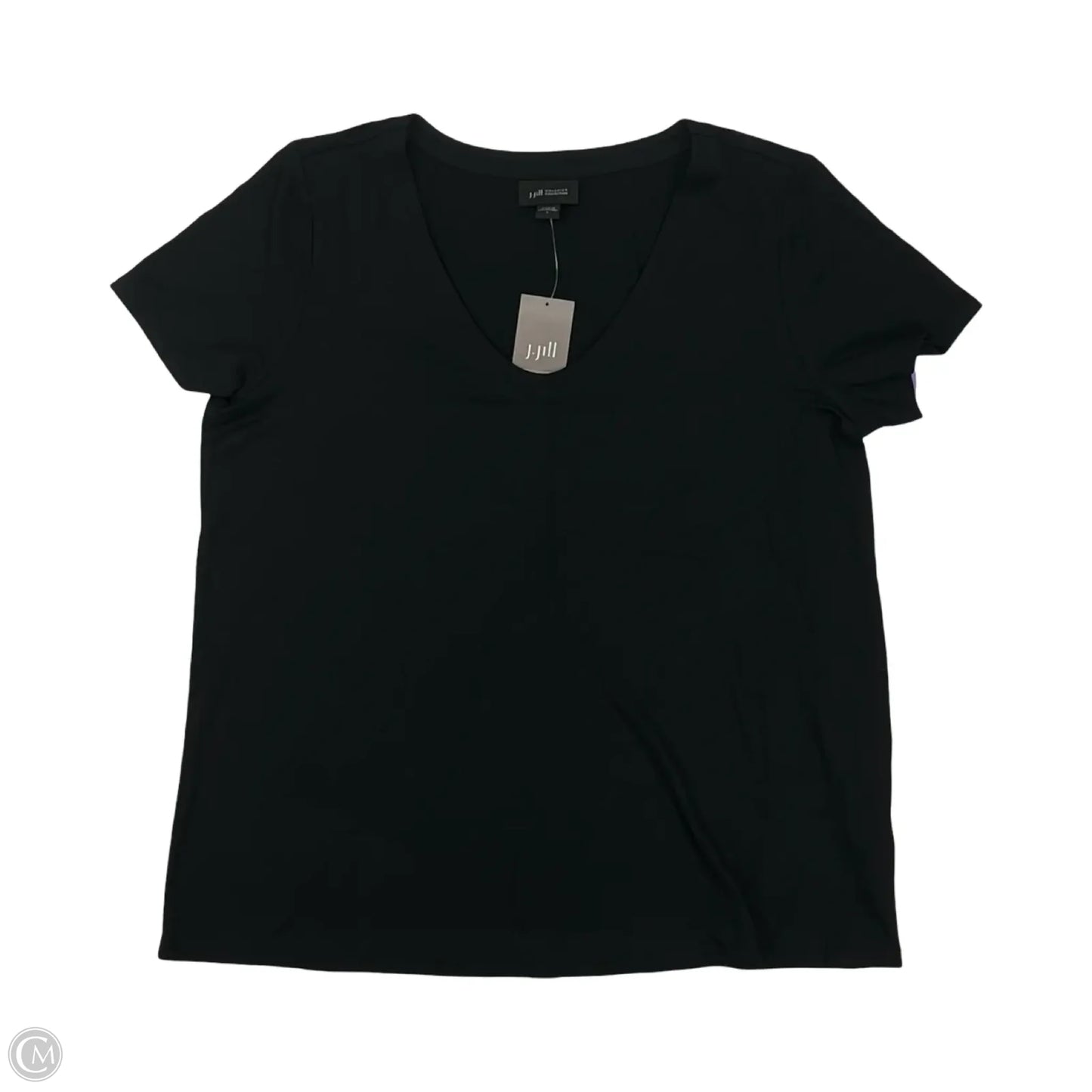 Top Short Sleeve By J. Jill In Black, Size: S