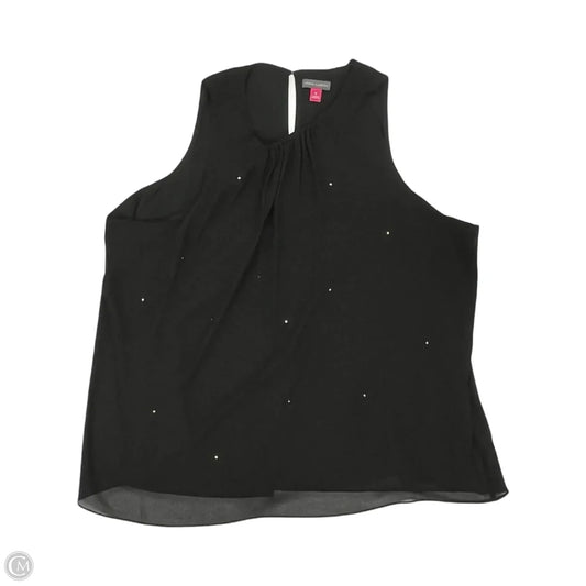 Blouse Sleeveless By Vince Camuto In Black, Size: Xl