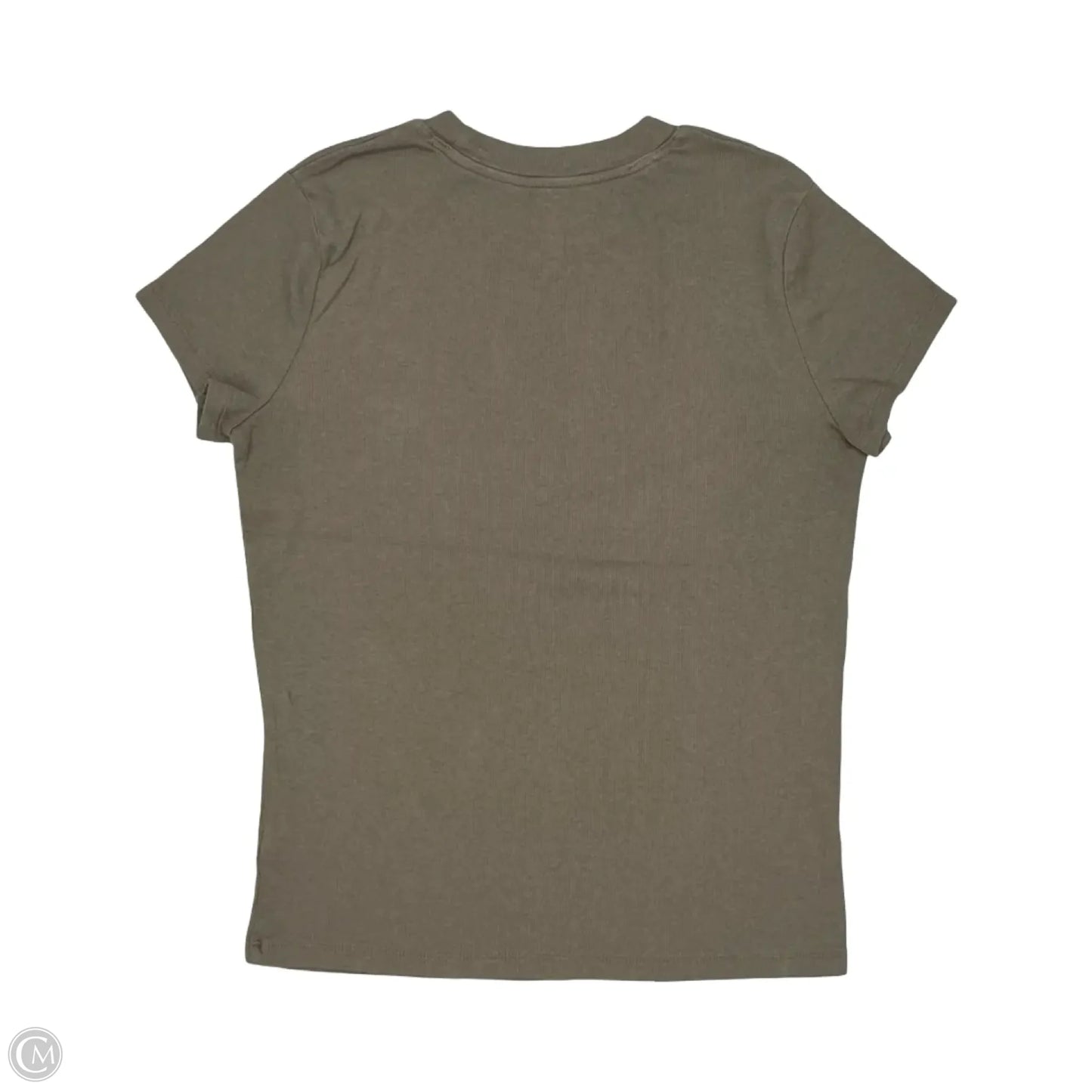 Top Short Sleeve By A New Day In Brown, Size: L
