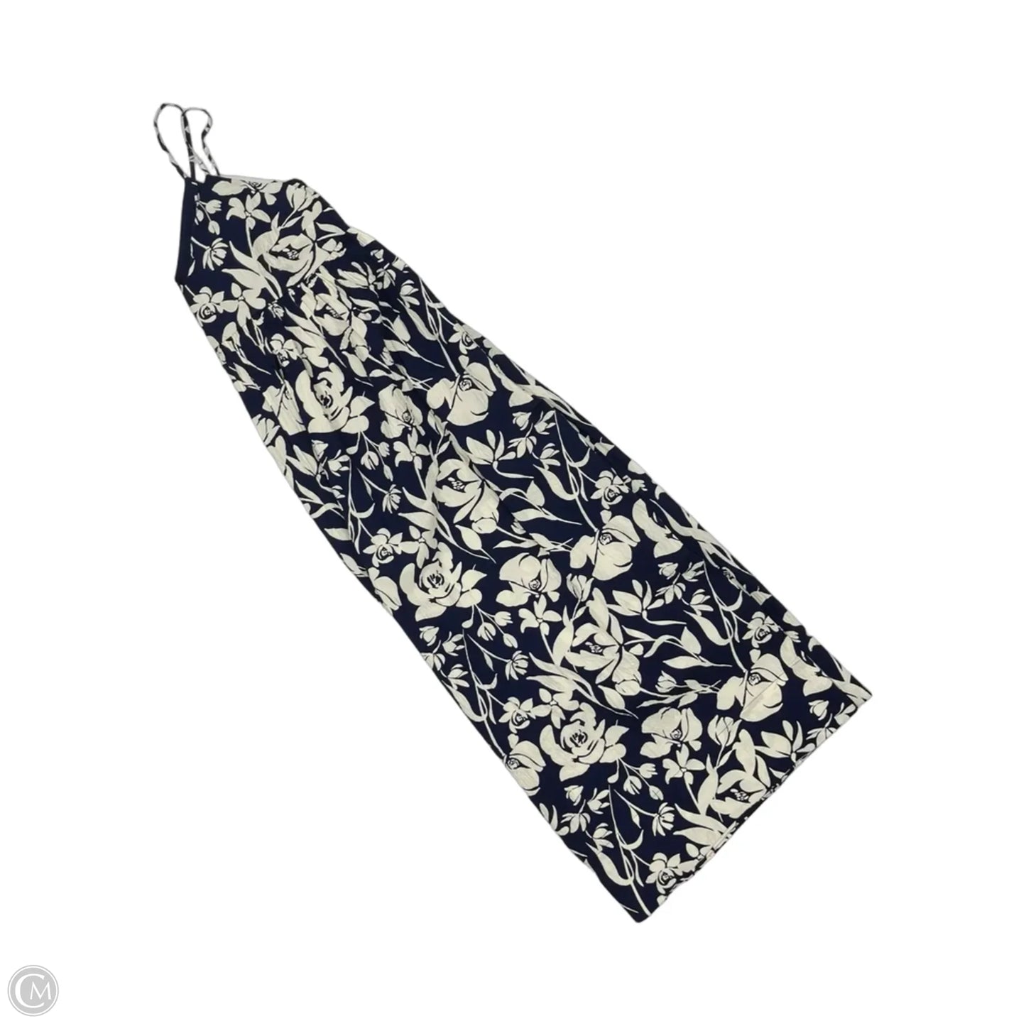 Dress Casual Midi By A New Day In Blue & Cream, Size: M