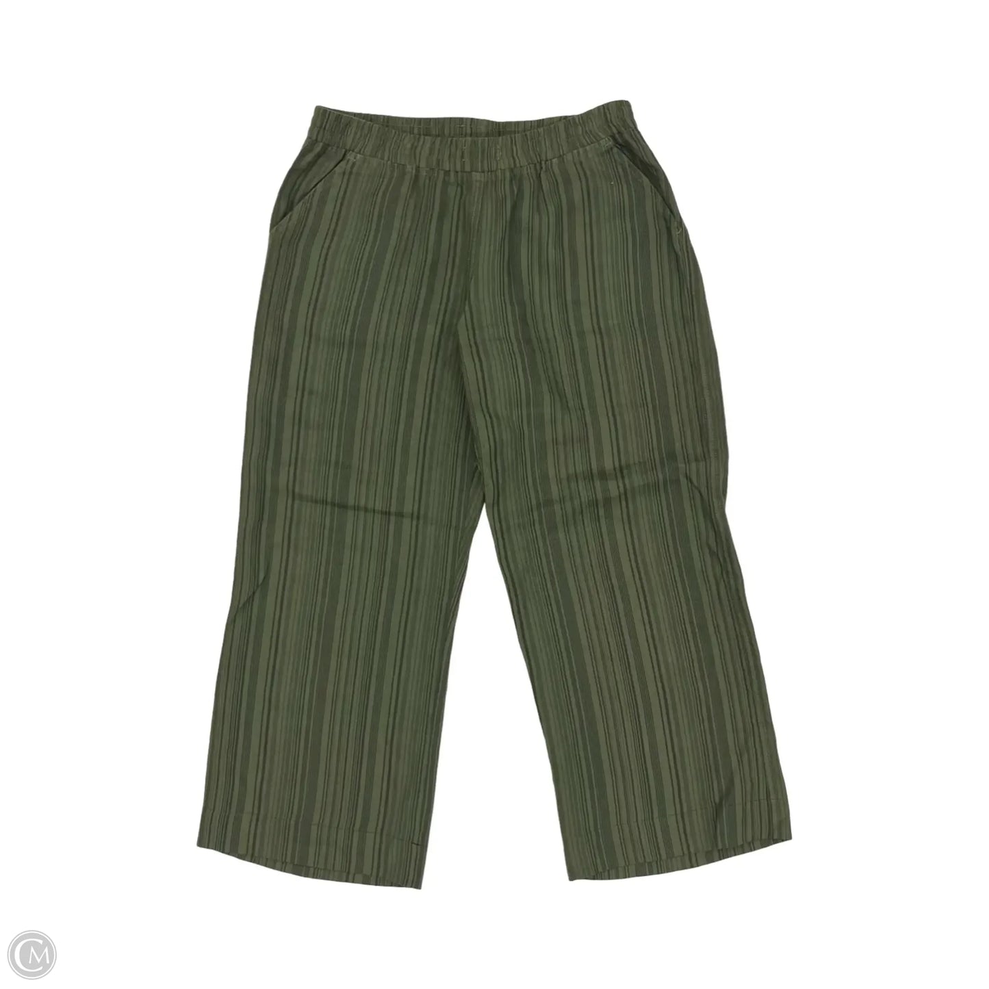 Pants Linen By Allen Allen In Green, Size: M
