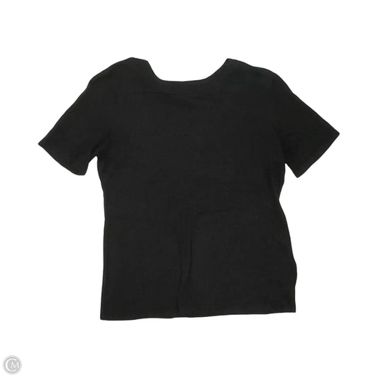 Top Short Sleeve By Banana Republic In Black, Size: Xs