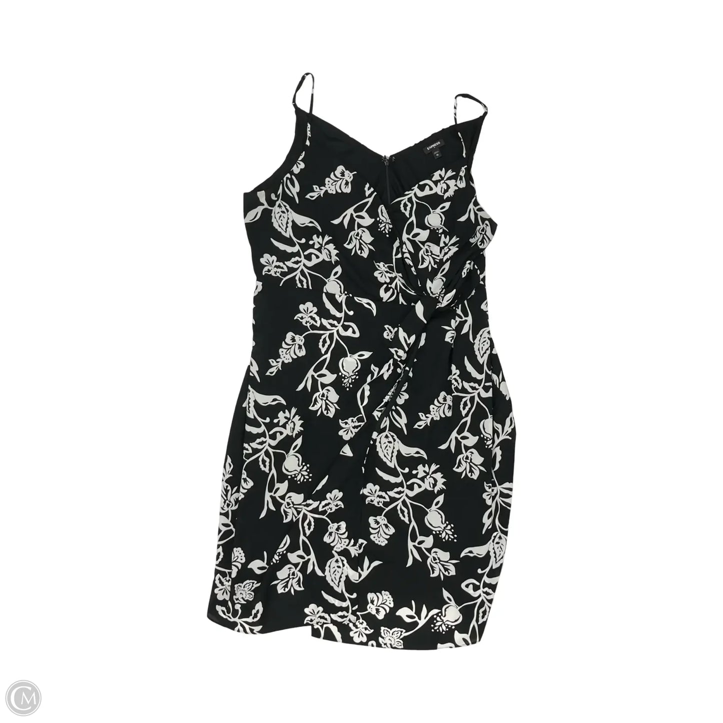 Dress Party Midi By Express In Black & White, Size: Xl