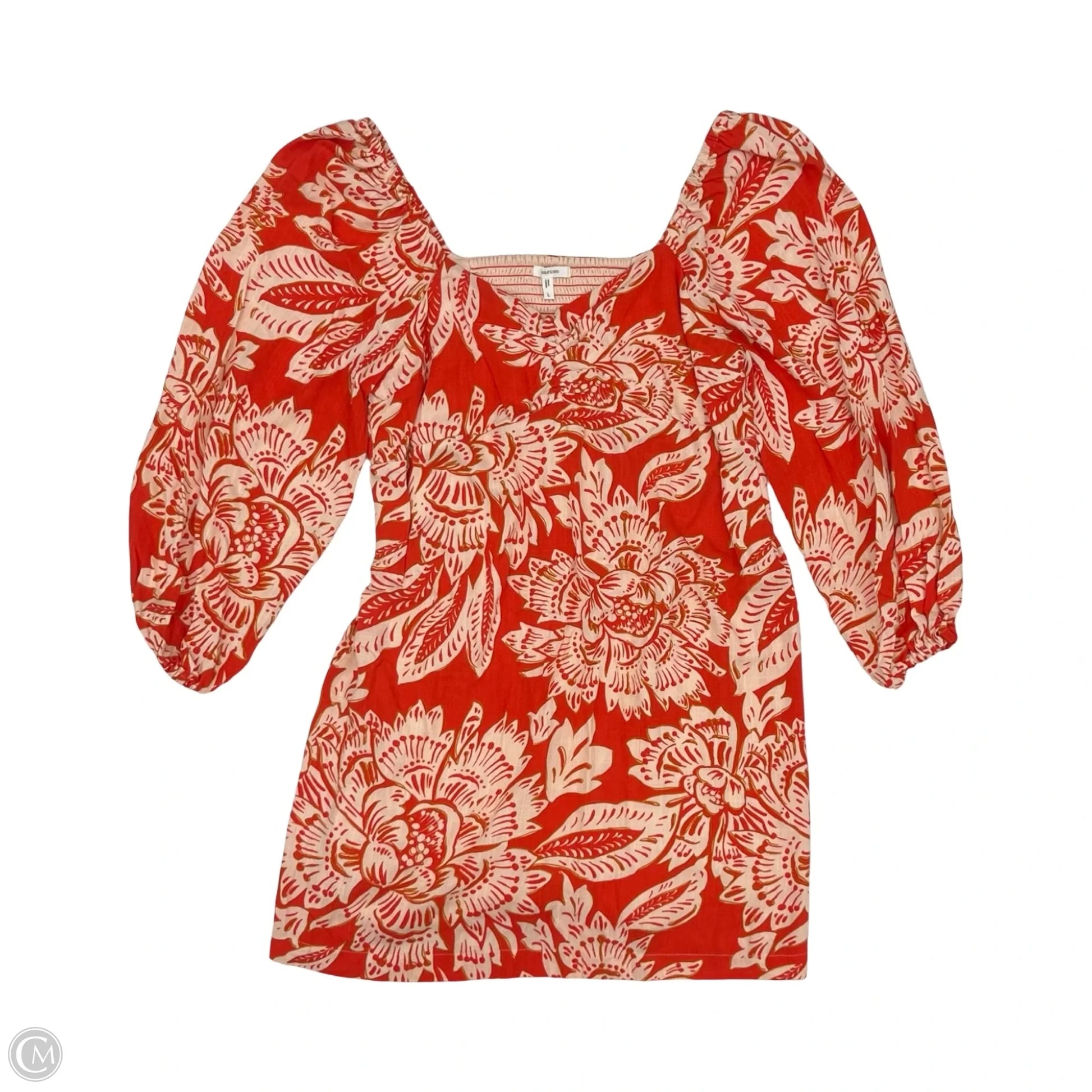 Dress Casual Short By Maurices In Floral Print, Size: L