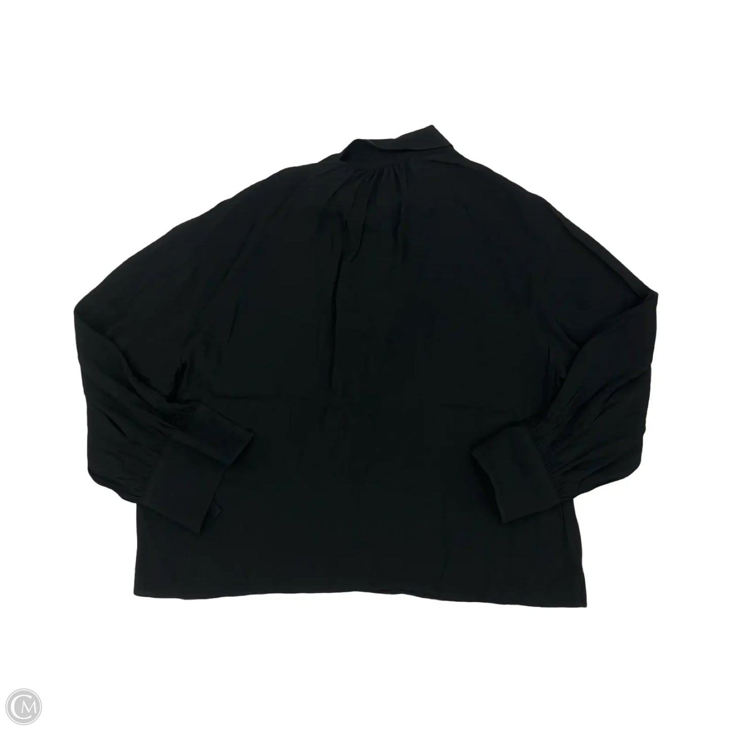 Blouse Long Sleeve By J. Crew In Black, Size: L