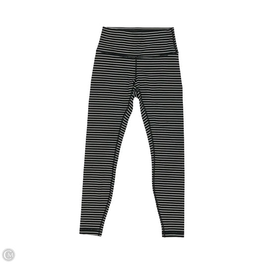 Athletic Leggings By Lululemon In Black & White, Size: M