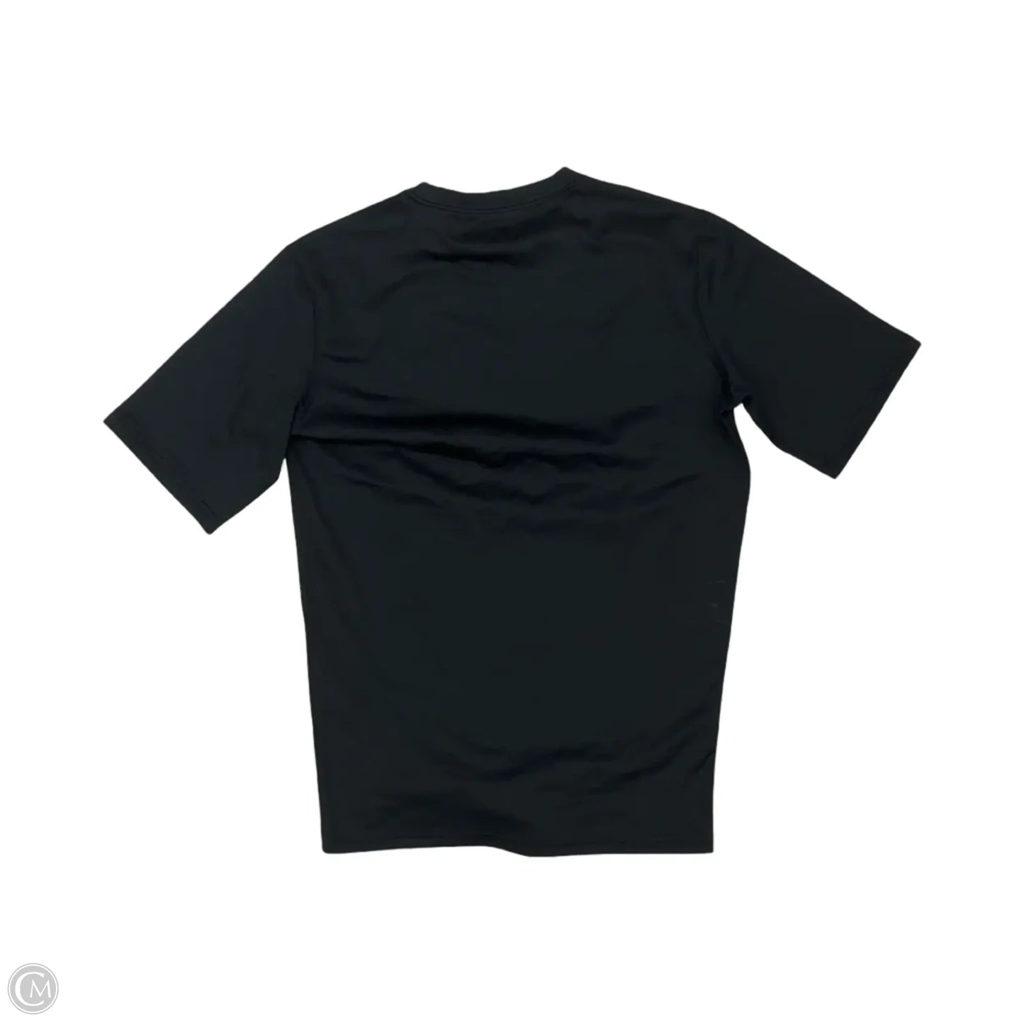 Athletic Top Short Sleeve By Under Armour In Black, Size: L