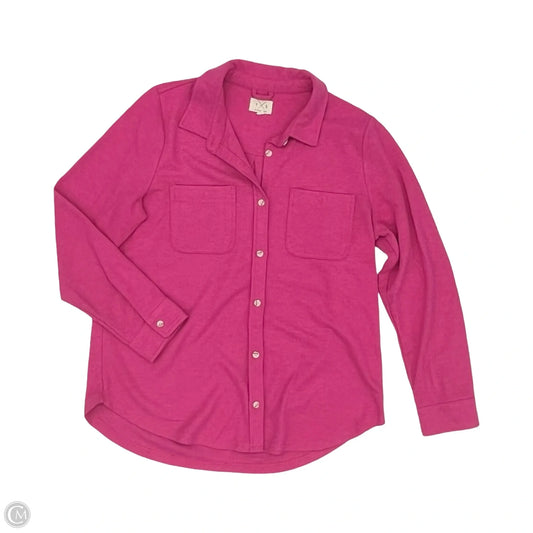 Jacket Shirt By Thread And Supply In Pink, Size: Xl