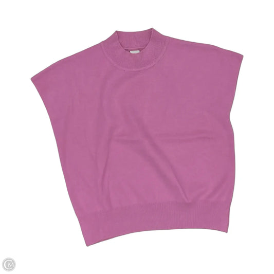 Sweater Short Sleeve By Like Love In Pink, Size: M